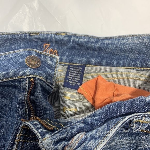 Women’s ZCo Low Rise Boot Cut Washed Blue Jeans Size 7 - Picture 10 of 11